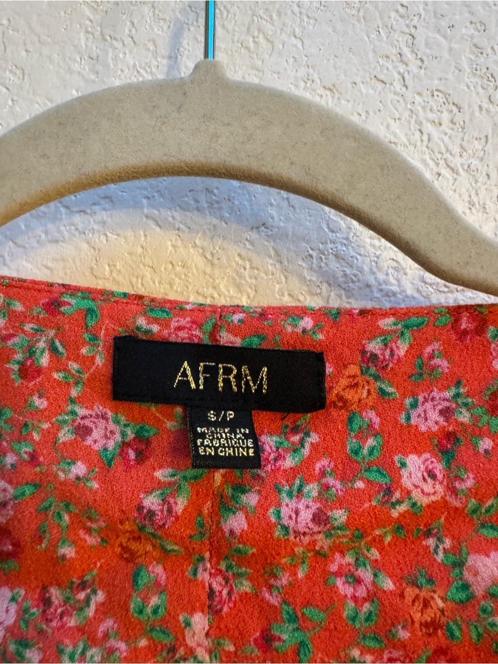 AFRM Savvy Coral Floral Cutout Maxi Dress with Slit Down the Middle - Picture 7 of 14